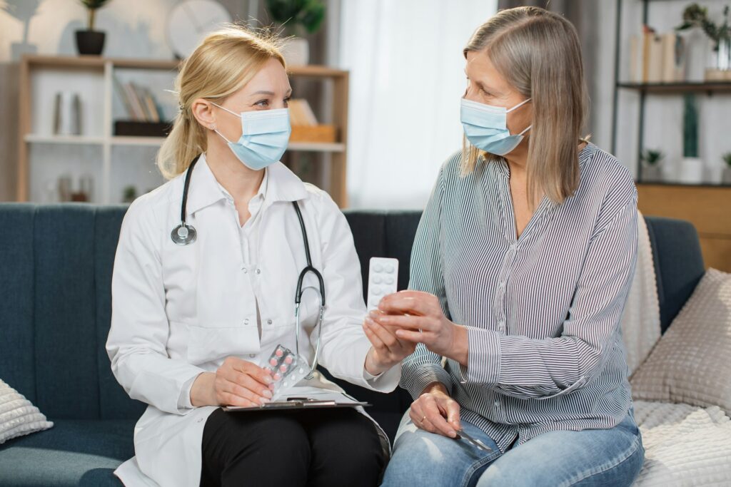 Doctor consulting with patient, discussing medication options, emphasizing the importance of a trusted primary care relationship for health management.