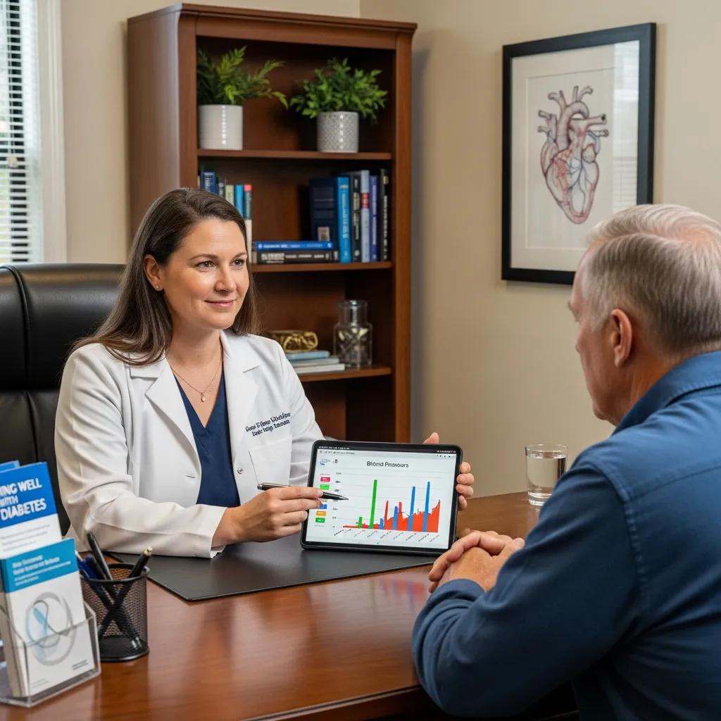 Doctor discussing chronic condition management with a patient