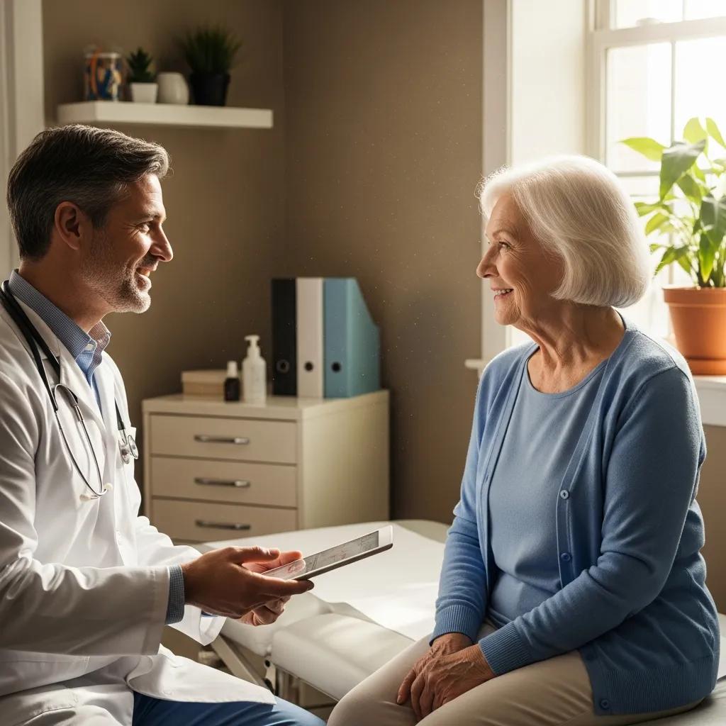 Patient and primary care doctor building a long-term healthcare relationship