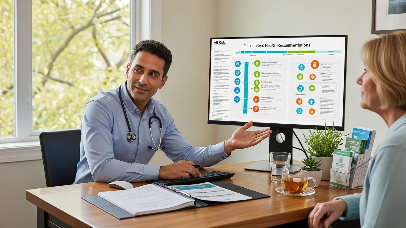 Dr. Ali Rida meeting with a patient to discuss mental health treatment
